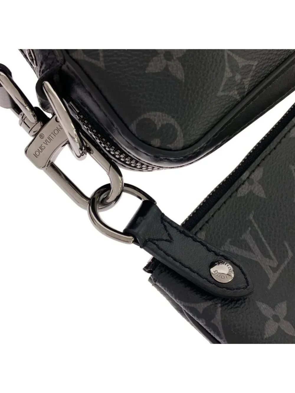 Louis Vuitton Monogram Eclipse Reverse Trio Messenger Shoulder Bag